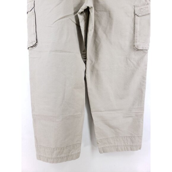 Cabelas Mens 42x30 Cargo Pants Tan High-Rise Full-Length Durable Casual Style - Picture 4 of 11